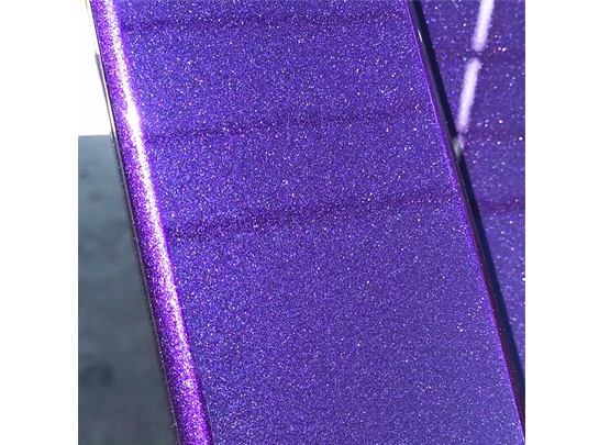Purple flash electrostatic spraying powder